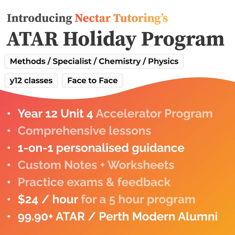 Nectar Tutoring - Personalised ATAR Tutoring in Perth